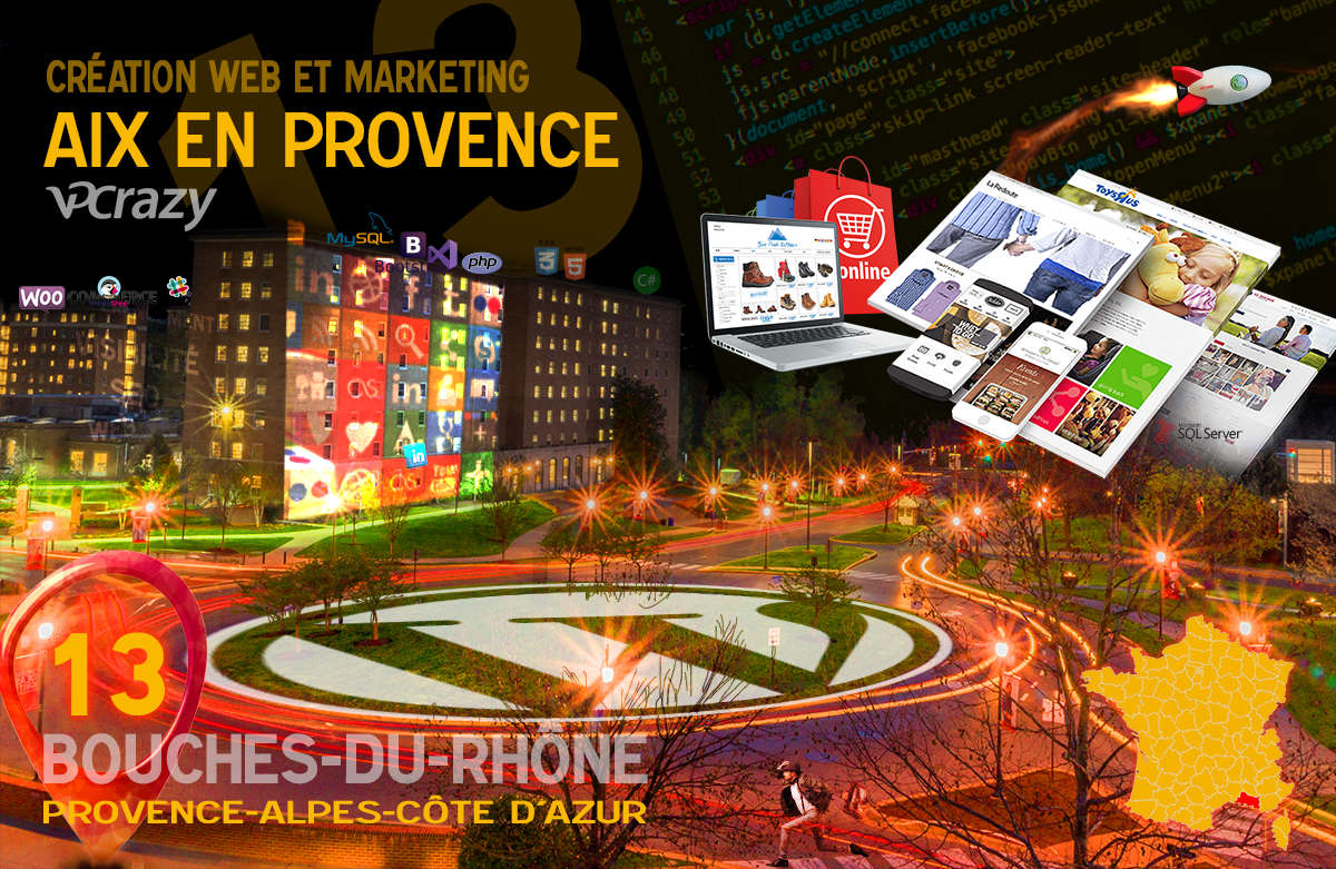 Créateur de site internet Aix-en-Provence et Marketing Web