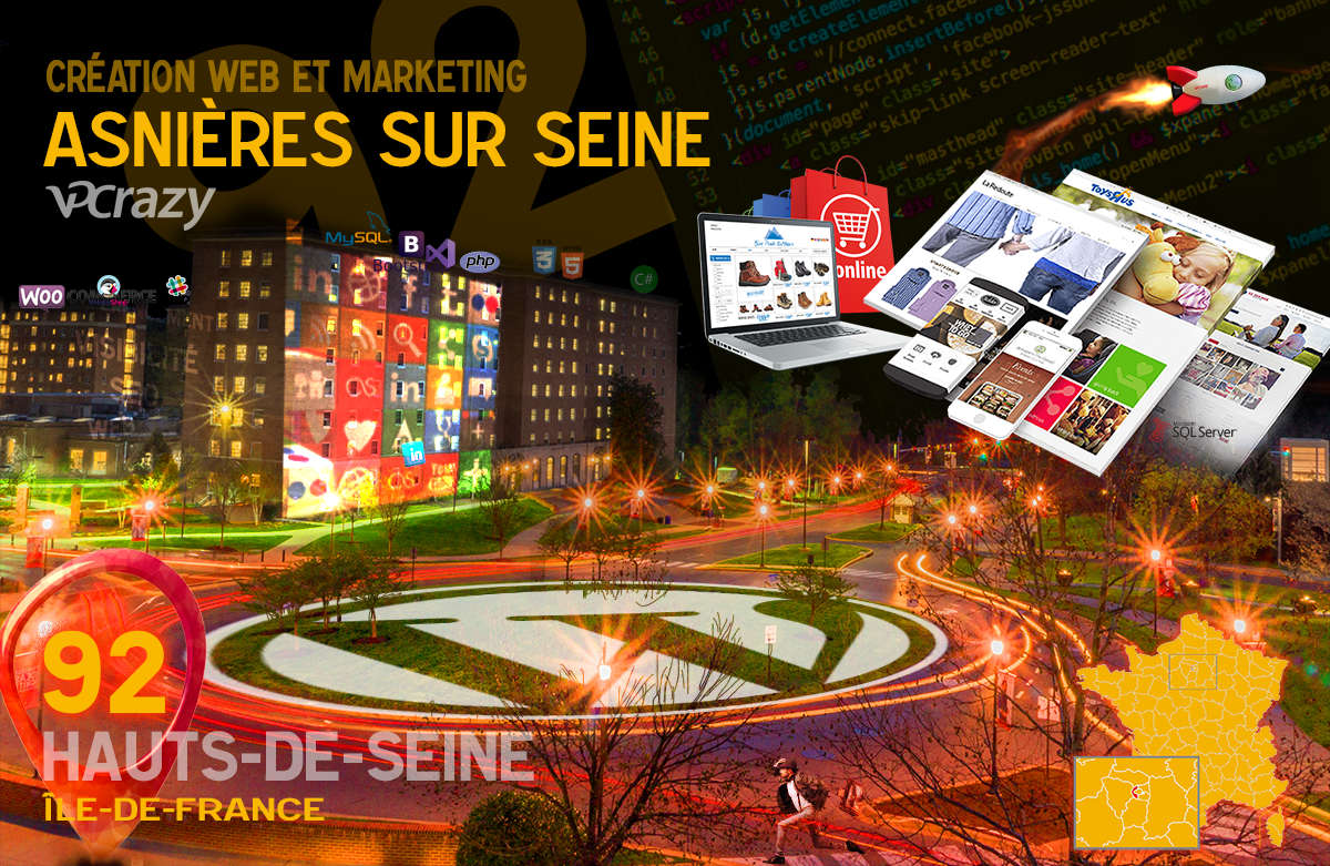 Créateur de site internet Asnières-sur-Seine et Marketing Web