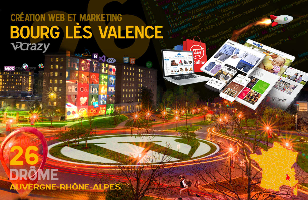 Créateur de site internet Bourg-lès-Valence et Marketing Web