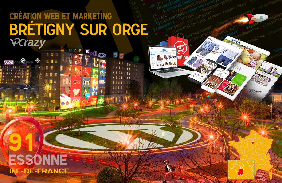 Créateur de site internet Brétigny-sur-Orge et Marketing Web