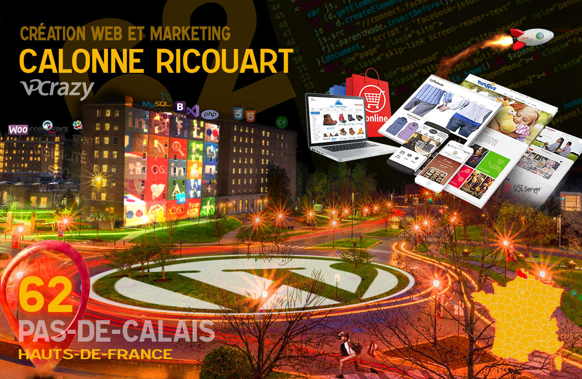 Créateur de site internet Calonne-Ricouart et Marketing Web