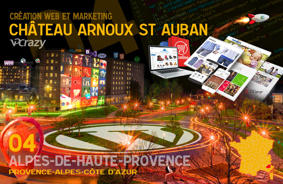 Créateur de site internet Château-Arnoux-St-Auban et Marketing Web