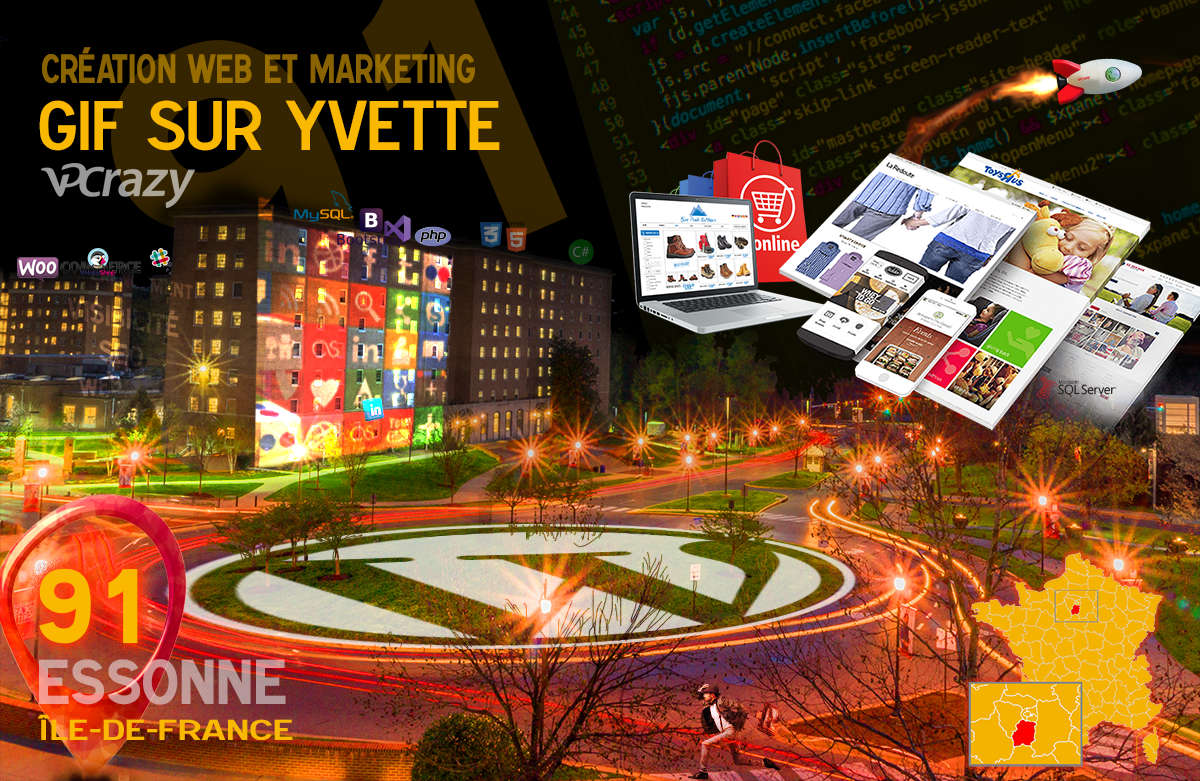Créateur de site internet Gif-sur-Yvette et Marketing Web