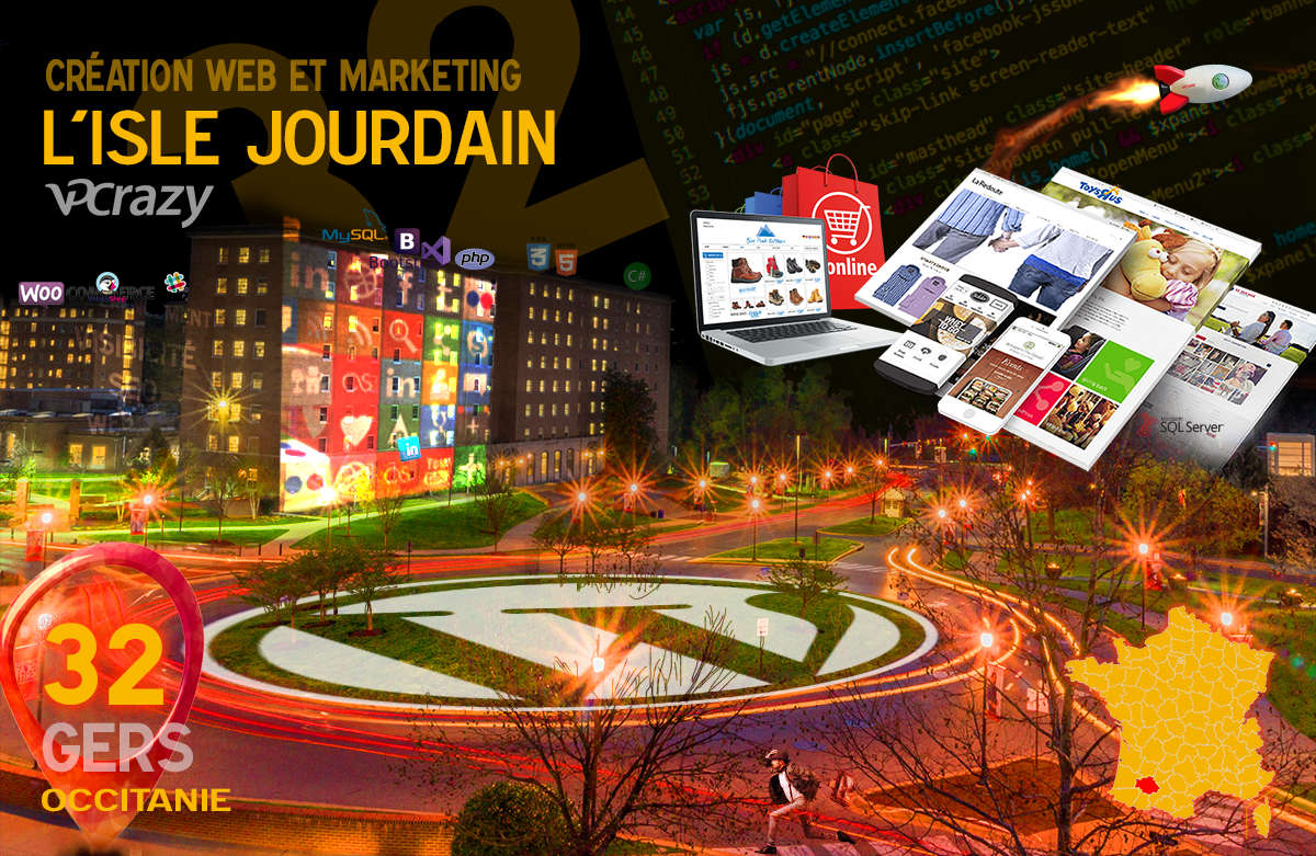 Créateur de site internet L'Isle-Jourdain et Marketing Web