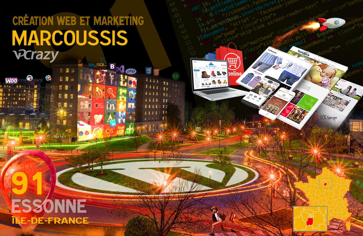Créateur de site internet Marcoussis et Marketing Web