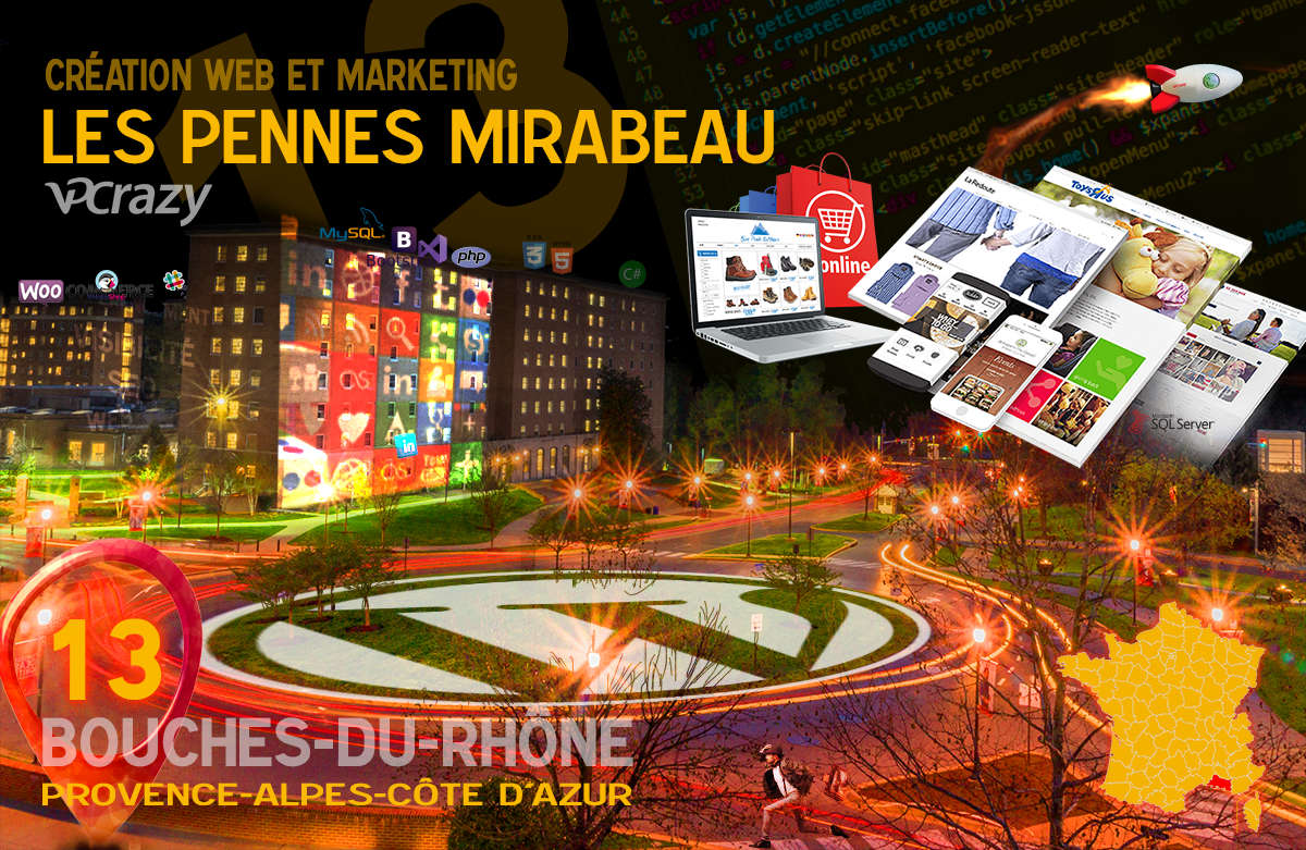 Créateur de site internet Les Pennes-Mirabeau et Marketing Web