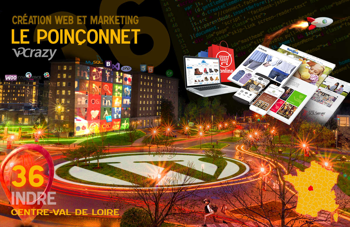 Créateur de site internet Le Poinçonnet et Marketing Web