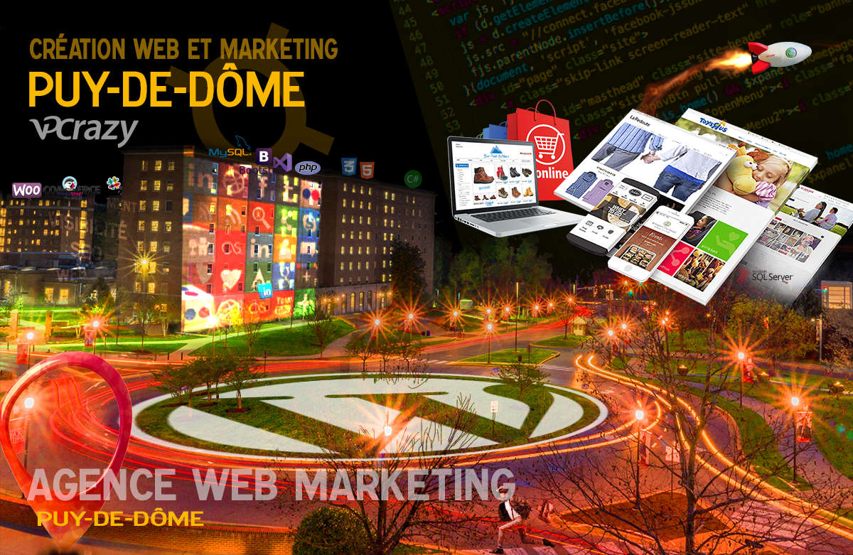 Créateur de site internet Puy-de-Dôme et Marketing Web