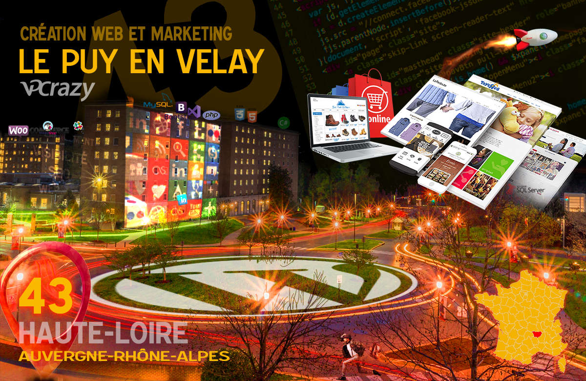 Créateur de site internet Le Puy-en-Velay et Marketing Web