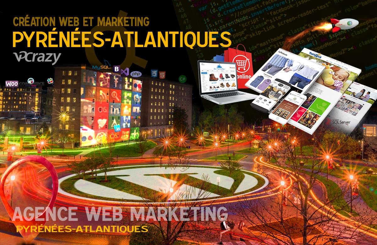 Créateur de site internet Pyrénées-Atlantiques et Marketing Web