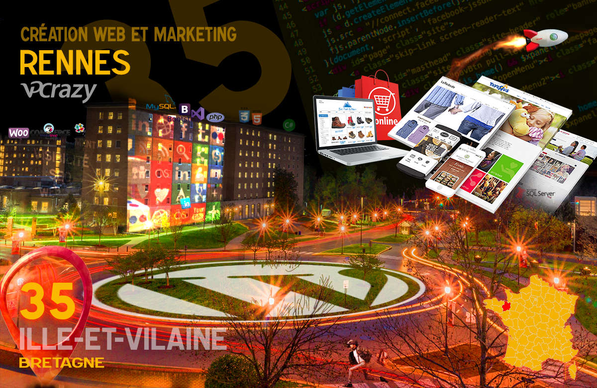 Créateur de site internet Rennes et Marketing Web