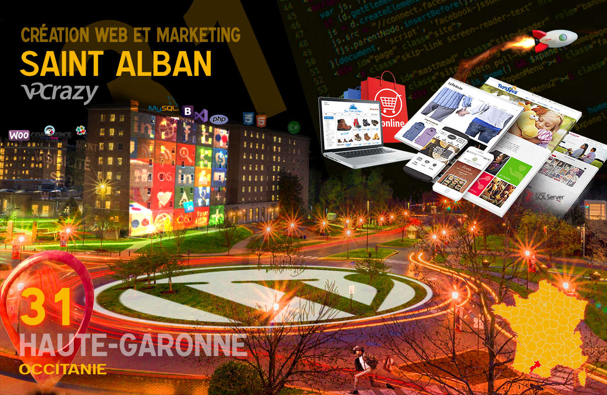 Créateur de site internet Saint-Alban et Marketing Web