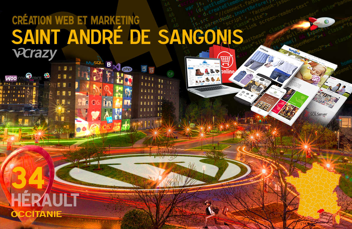 Créateur de site internet Saint-André-de-Sangonis et Marketing Web