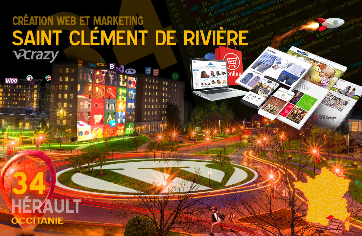 Créateur de site internet Saint-Clément-de-Rivière et Marketing Web