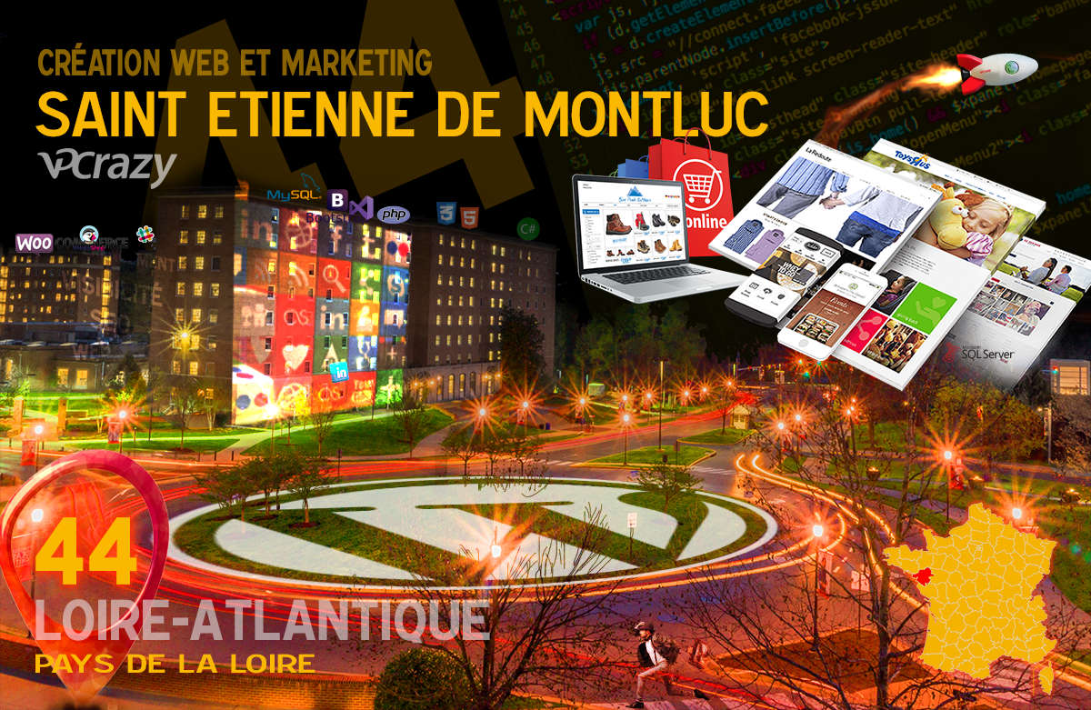 Créateur de site internet Saint-Etienne-de-Montluc et Marketing Web