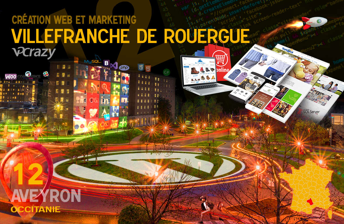 Créateur de site internet Villefranche-de-Rouergue et Marketing Web