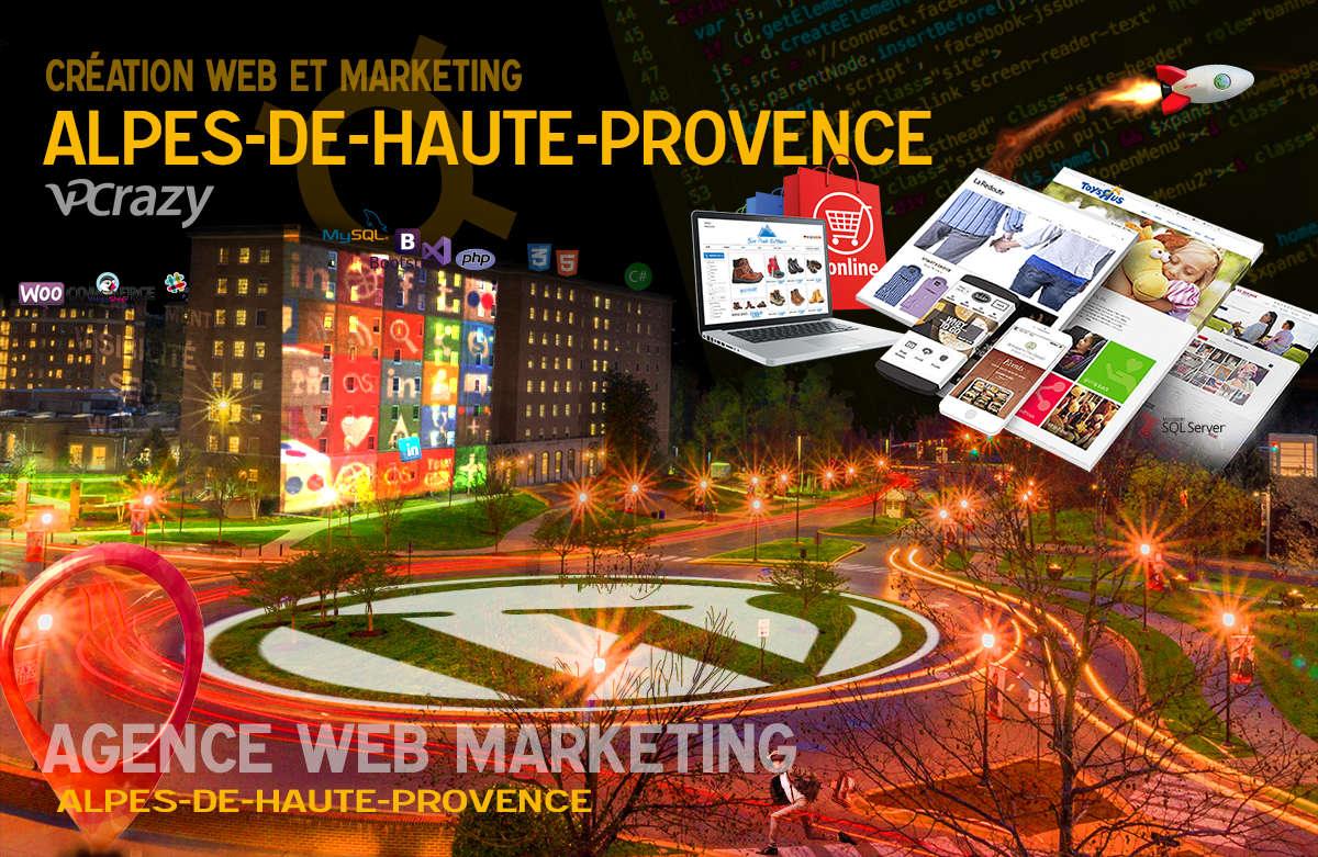 Créateur de site internet Alpes-de-Haute-Provence et Marketing Web