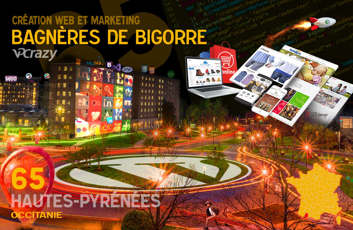Créateur de site internet Bagnères-de-Bigorre et Marketing Web