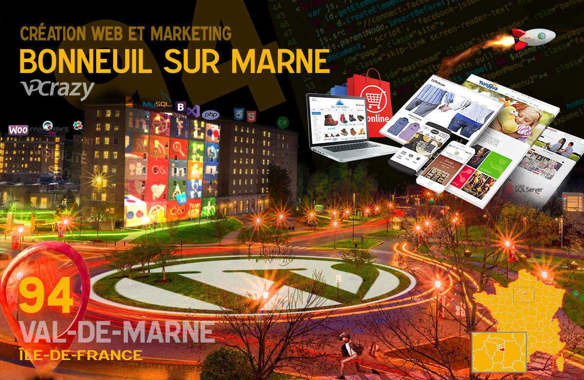 Créateur de site internet Bonneuil-sur-Marne et Marketing Web