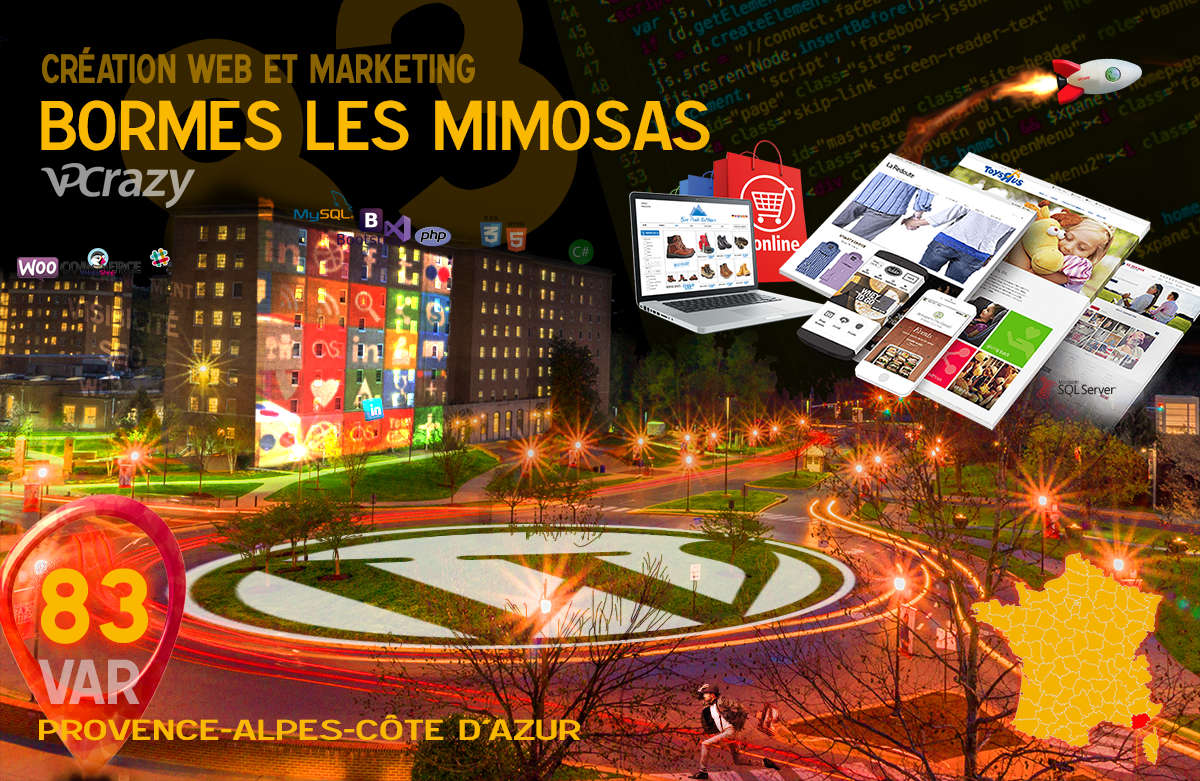 Créateur de site internet Bormes-les-Mimosas et Marketing Web