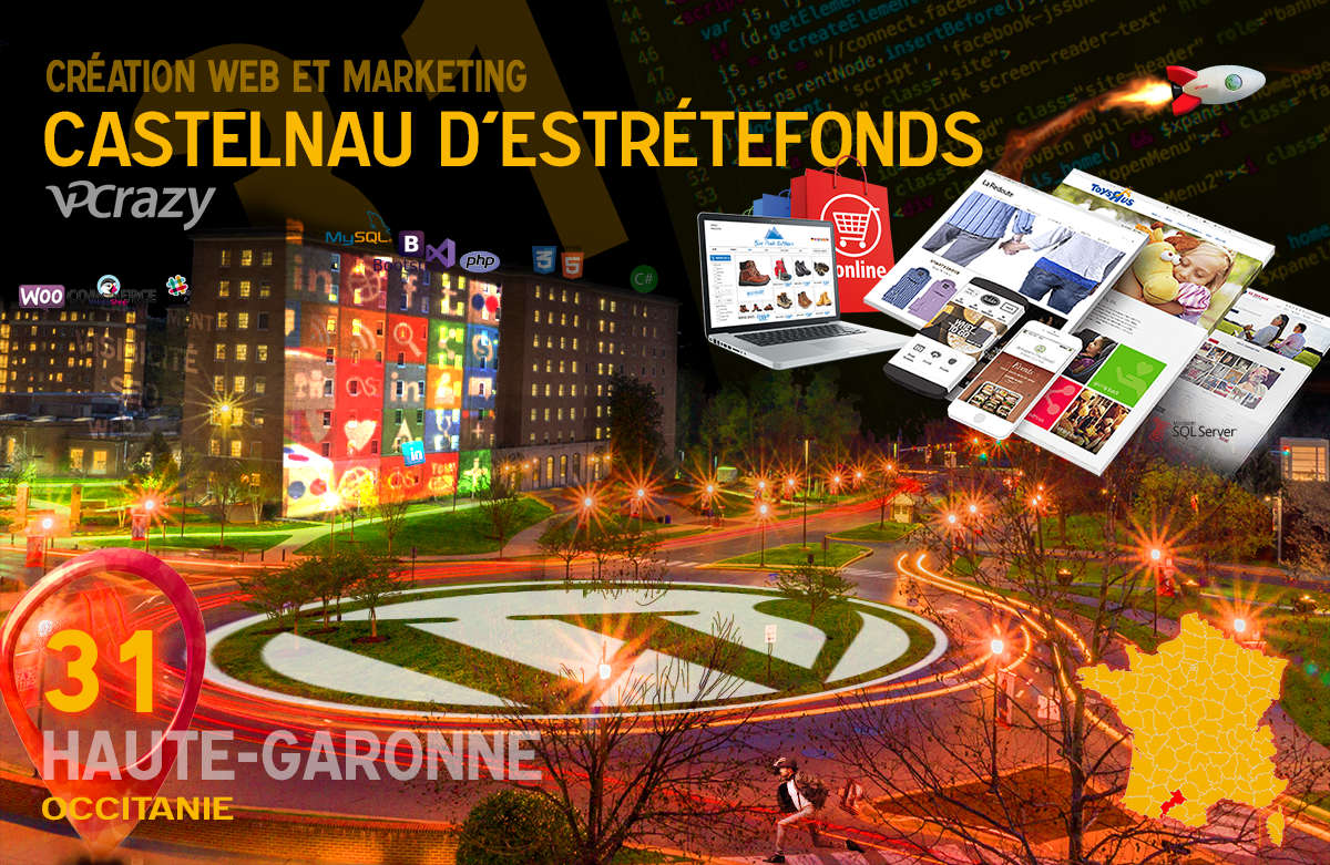 Créateur de site internet Castelnau-d'Estrétefonds et Marketing Web