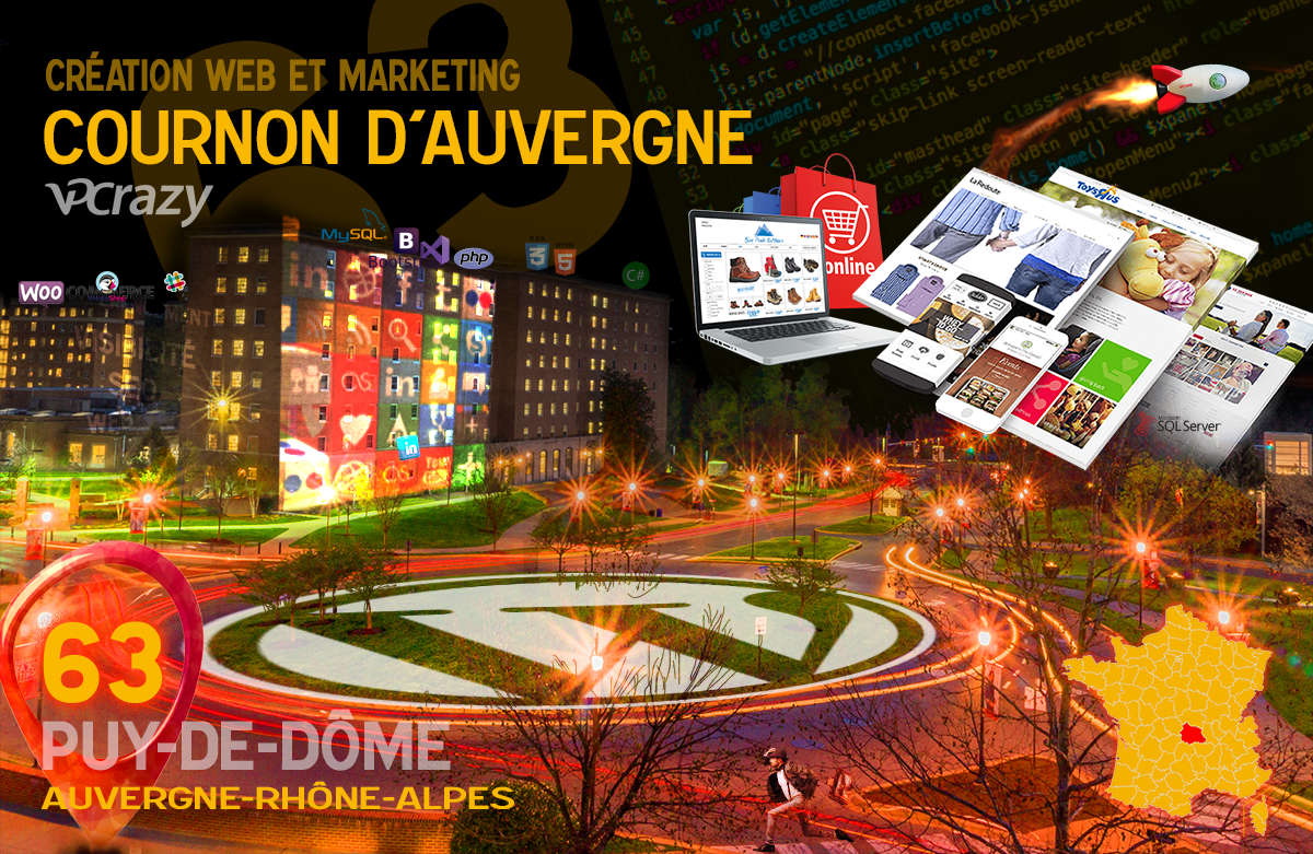 Créateur de site internet Cournon-d'Auvergne et Marketing Web