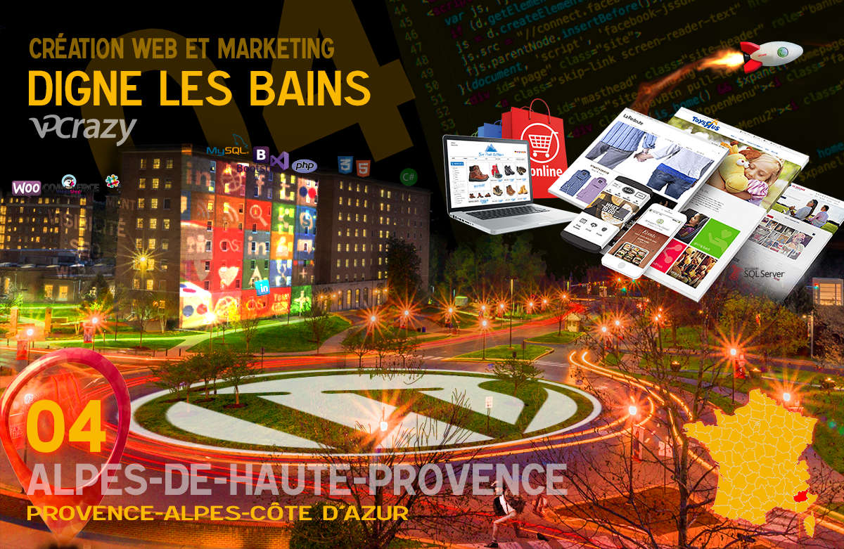 Créateur de site internet Digne-les-Bains et Marketing Web