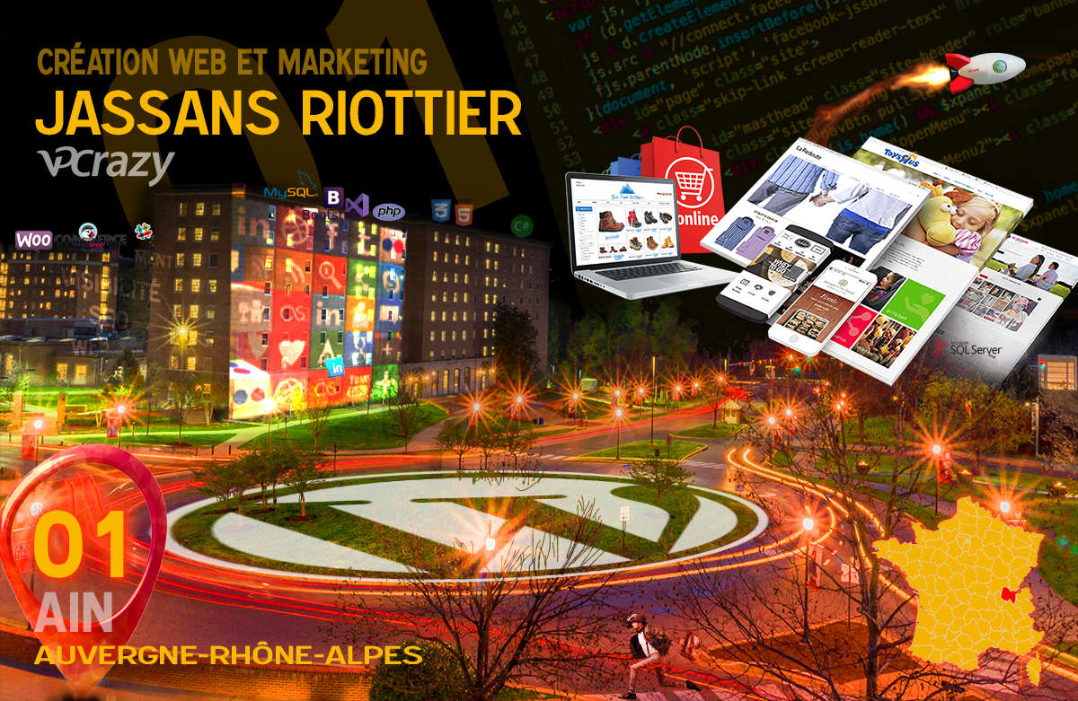 Créateur de site internet Jassans-Riottier et Marketing Web