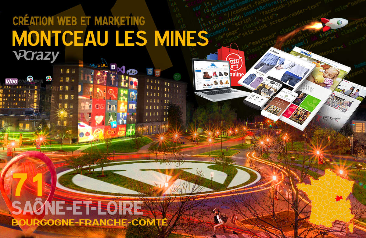 Créateur de site internet Montceau-les-Mines et Marketing Web