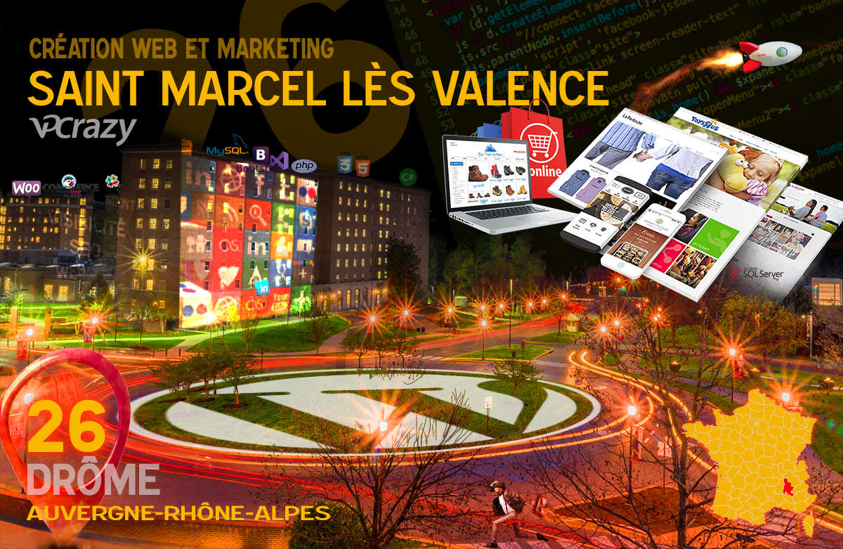 Créateur de site internet Saint-Marcel-lès-Valence et Marketing Web