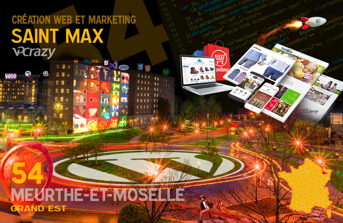 Créateur de site internet Saint-Max et Marketing Web