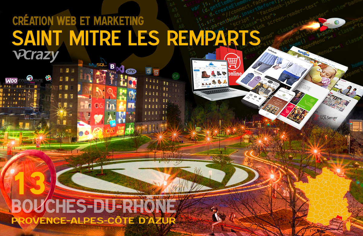 Créateur de site internet Saint-Mitre-les-Remparts et Marketing Web