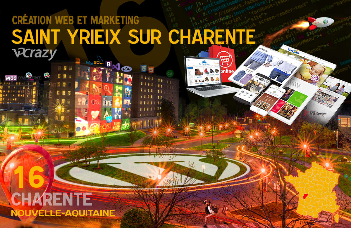 Créateur de site internet Saint-Yrieix-sur-Charente et Marketing Web