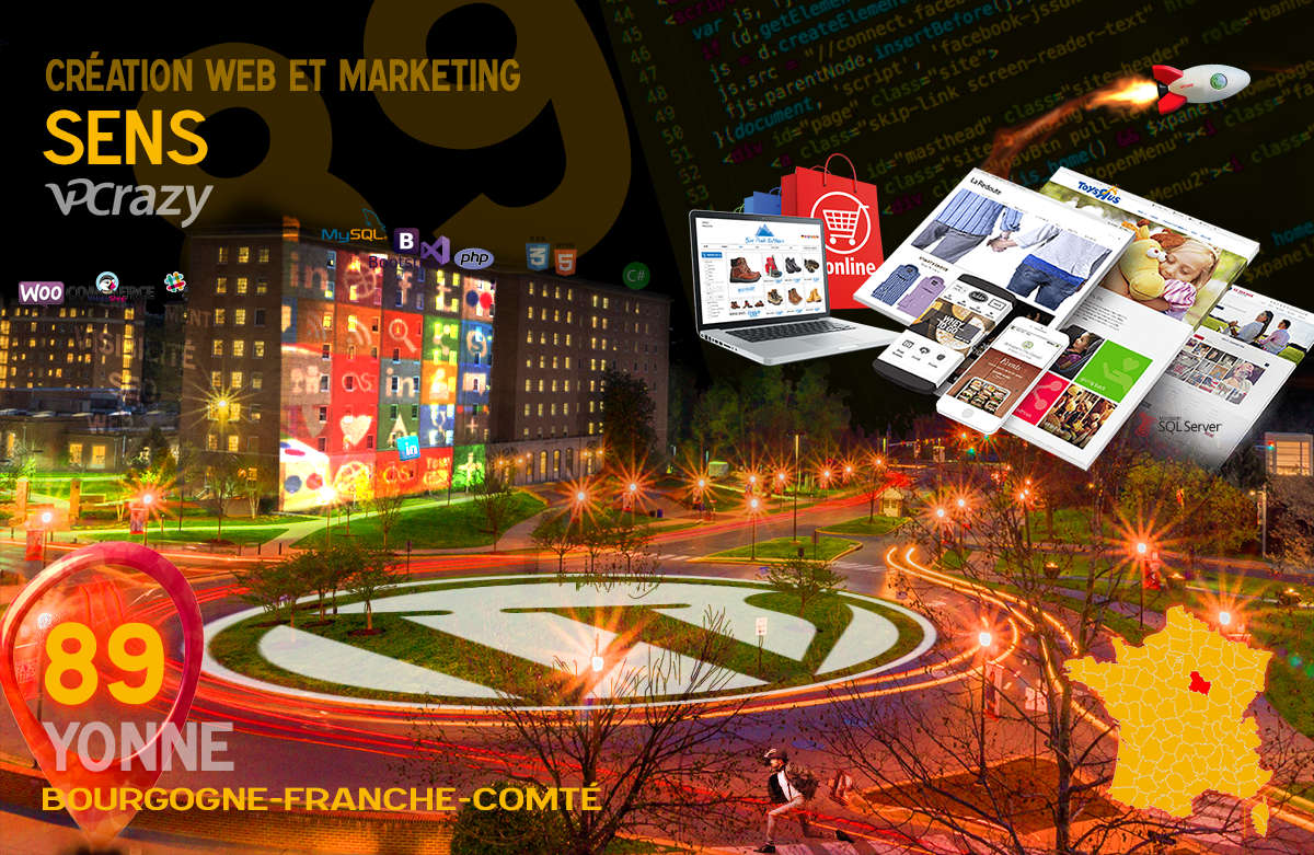Créateur de site internet Sens et Marketing Web