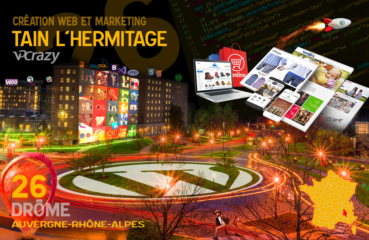 Créateur de site internet Tain-l'Hermitage et Marketing Web