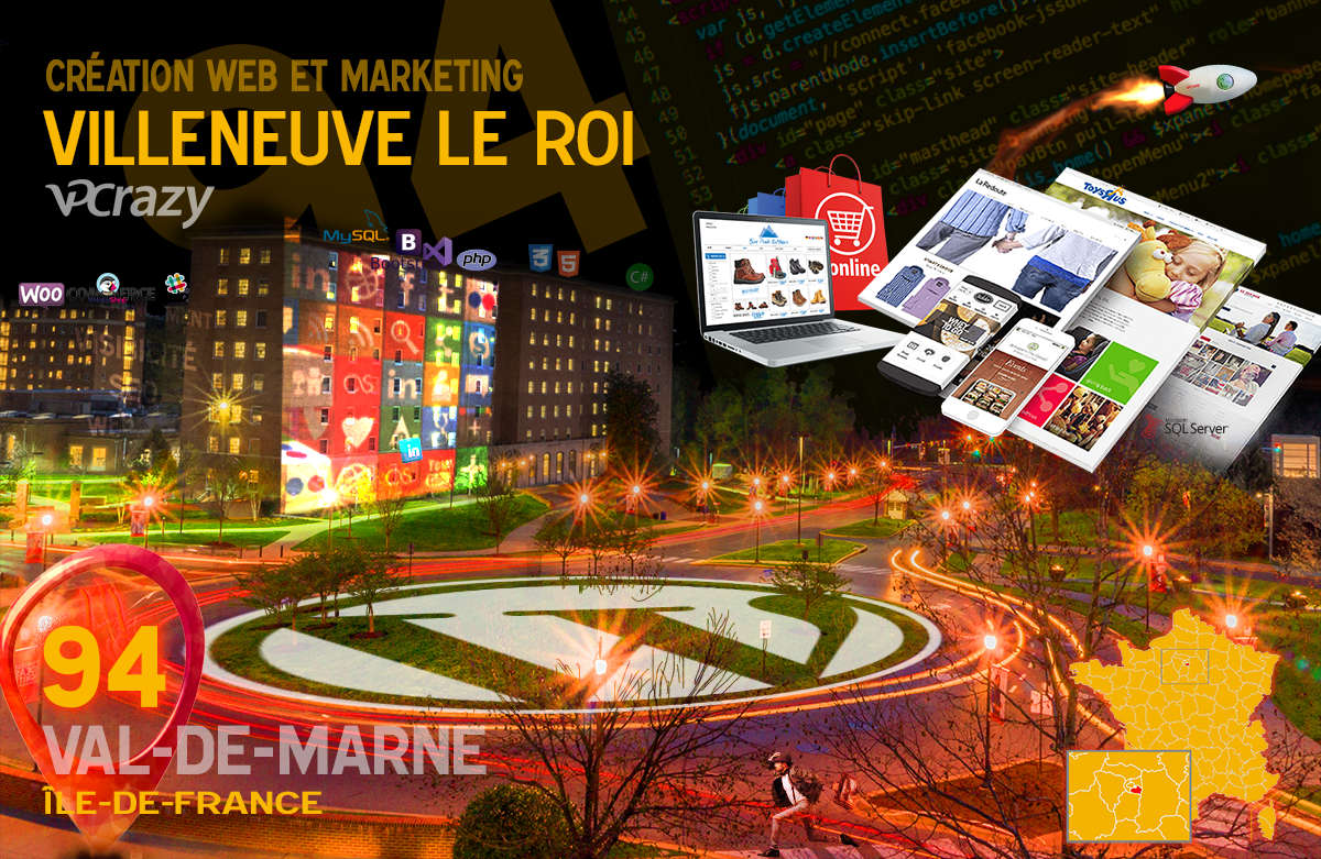 Créateur de site internet Villeneuve-le-Roi et Marketing Web